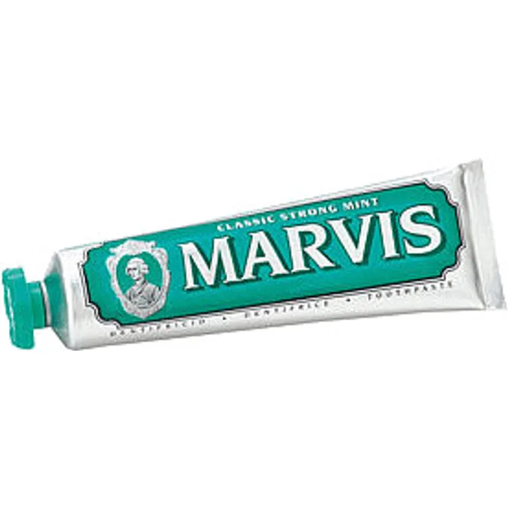 Marvis Mini Classic Strong Mint für frischen Atem, effektiv gegen Plaque, Reisegröße, 25 ml
