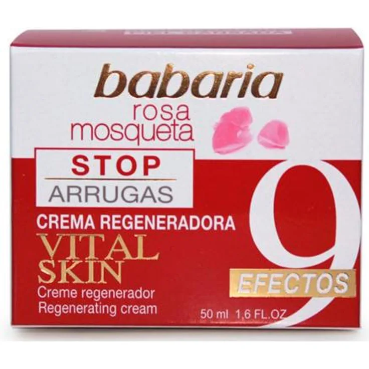 Babaria Rosa Mosqueta Vital Skin Crema Regeneradora Stop Arrugas 50 ml mit einer pflegenden Wirkung