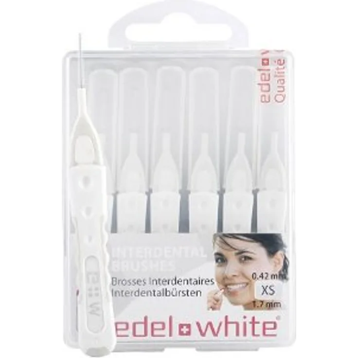 Edel&White Interdentalbürste XS weiß Interdentalbürsten