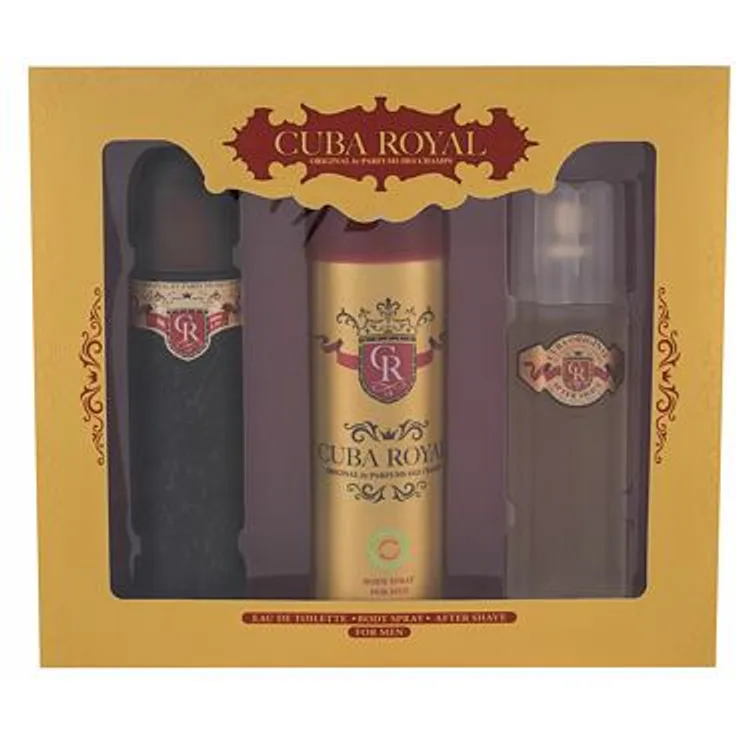 Cuba Royal Set Eau de Toilette (EdT) 100 ml + Deodorant 200 ml + After Shave 100 ml