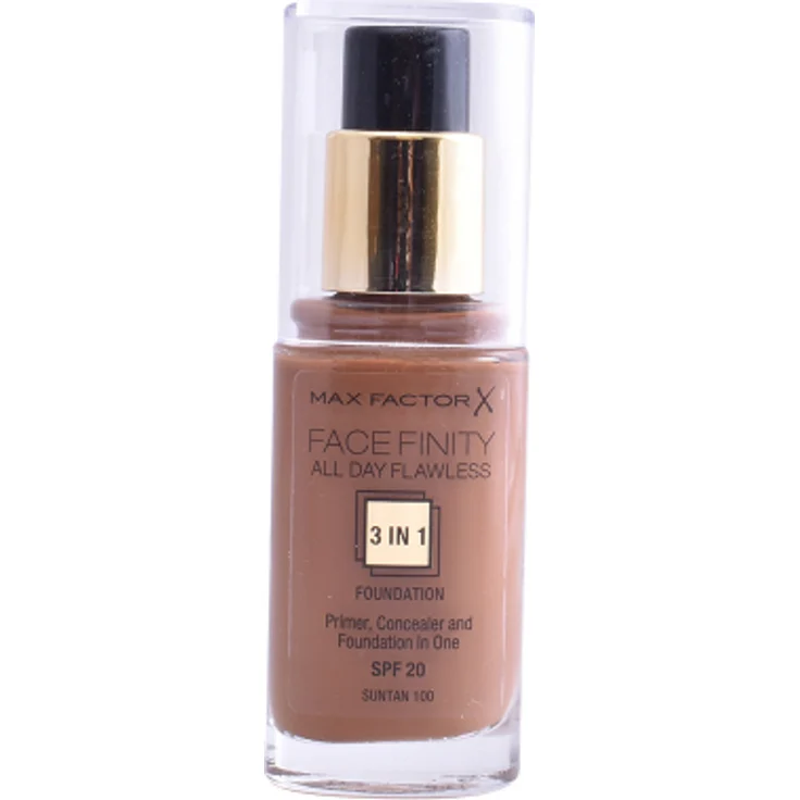 Max Factor Facefinity All Day Flawless 3 IN 1 foundation #100-suntan 30 ml – Bild 1