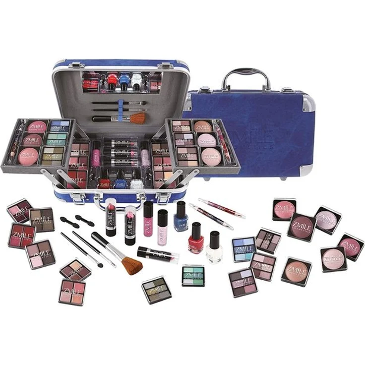 Schminkkoffer Traveller Blue Set 82-teilig – Bild 1