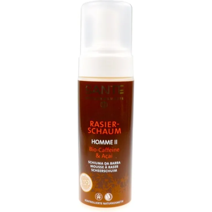 Sante Naturkosmetik Rasierschaum Homme II Bio-Caffeine & Acai 150 ml
