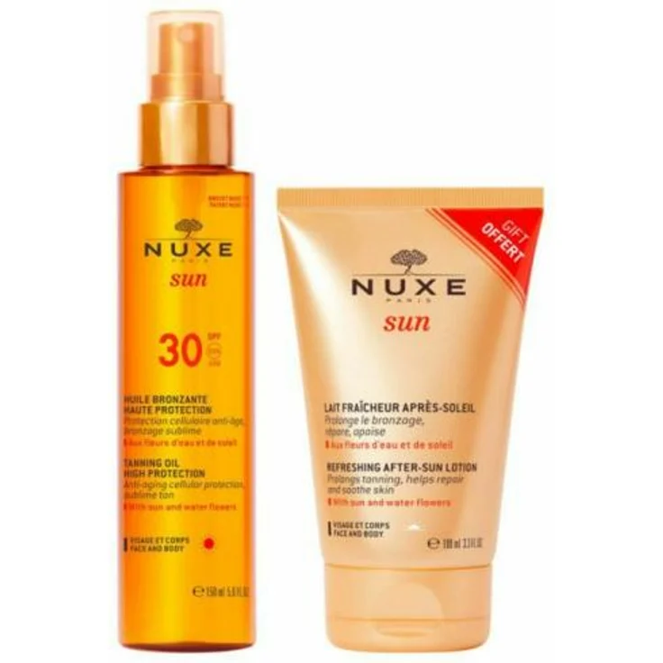 Nuxe sun huile bronzante spf30 150 ml after sun 100 ml