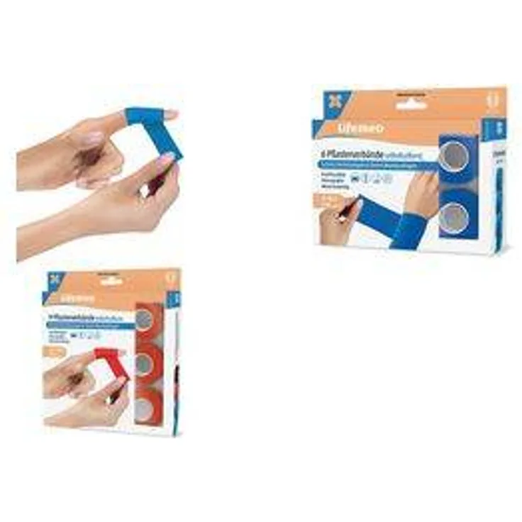 Lifemed Pflasterverband, selbsthaftend, blau, 9er