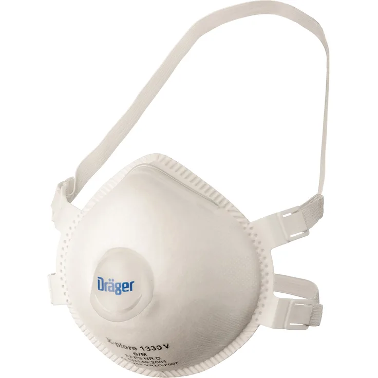 Dräger X-plore 1330 FFP3 Staubmaske mit Ausatemventil Größe M/L Vorgeformte Atemmaske 5 Stück
