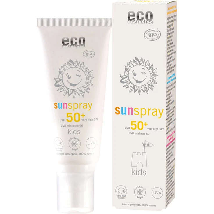 Eco Kids Sonnenspray, Sonnenfluid LSF50+ 100 ml – Bild 1