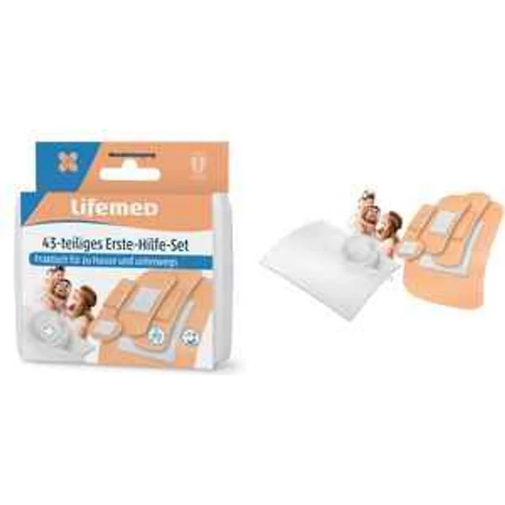 Lifemed Erste-Hilfe-Pflaster-Set, 43-teilig