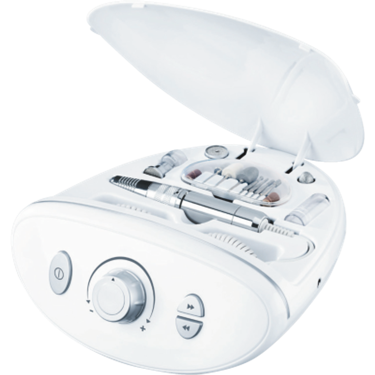Beurer MP 100, Elektrisches Nagelpflege-Set, weiß
