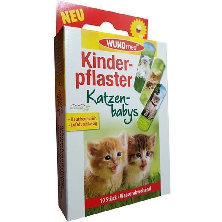 Wundmed Kinderpflaster Kitten 10er-Pack