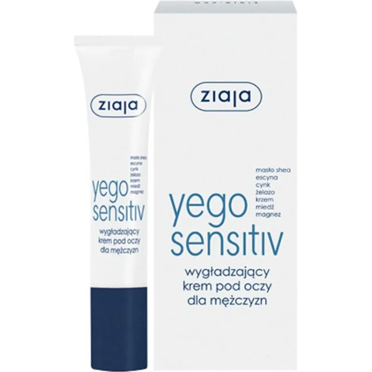 Ziaja Yego Sensitiv Glättende Augencreme 15 ml mit einer pflegenden Wirkung