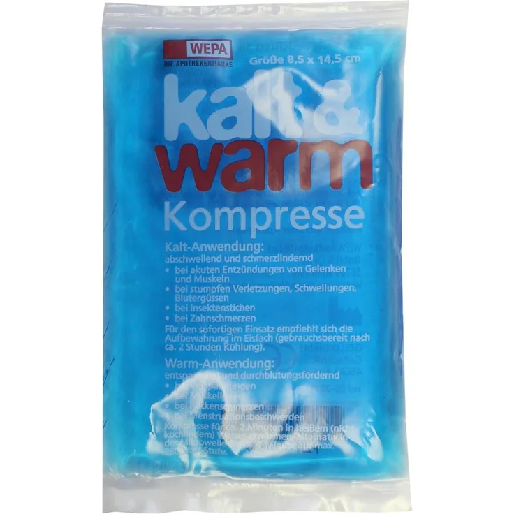 Wepa Apothekenbedarf Kalt-Warm Kompresse 8,5x14,5 cm