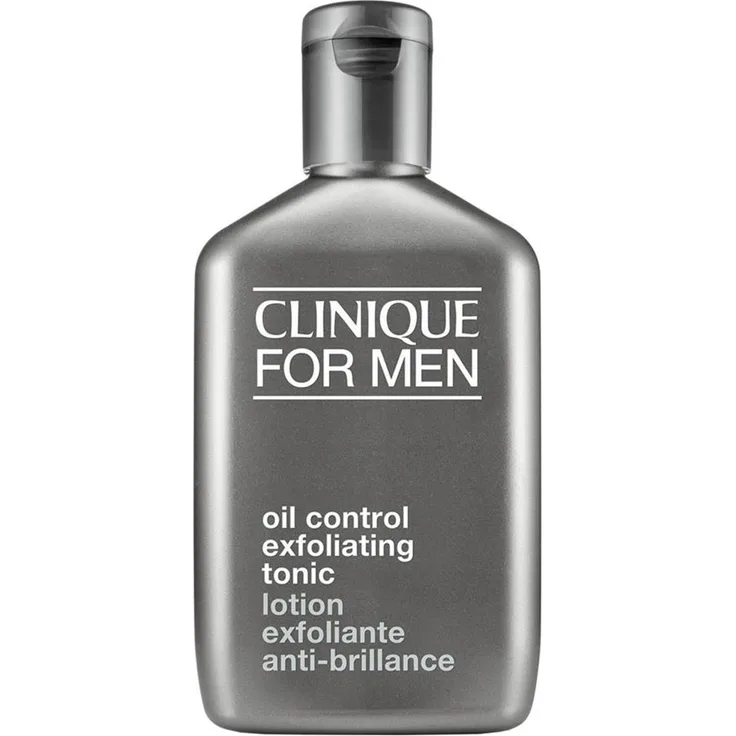 Clinique for Men Oil Control Exfoliating Tonic 200 ml, für normale Haut geeignet, Mischhaut, mit einer feuchtigkeitsspendenden Wirkung, mit einer mattierenden Wirkung