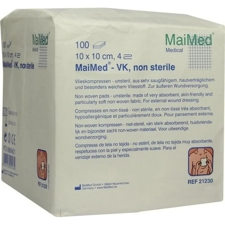 Vlieskompressen 10x10 cm unsteril 100 St.