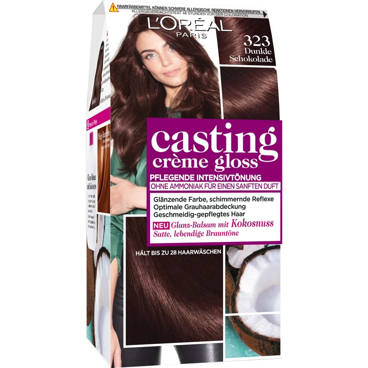 L'Oreal Paris Casting Creme gloss glanz-Reflex-Intensivtönung 323 In Dunkle Schokolade – Bild 1