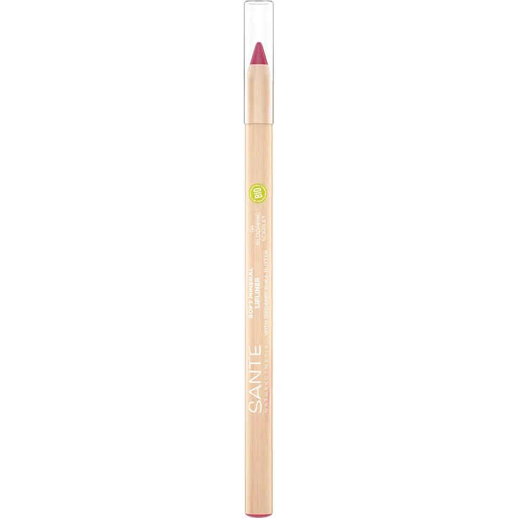 Sante Naturkosmetik Soft Mineral Lipliner 04 Blooming Scarlet, Lippenkonturenstift, Samtweiche Textur, 1,14 g
