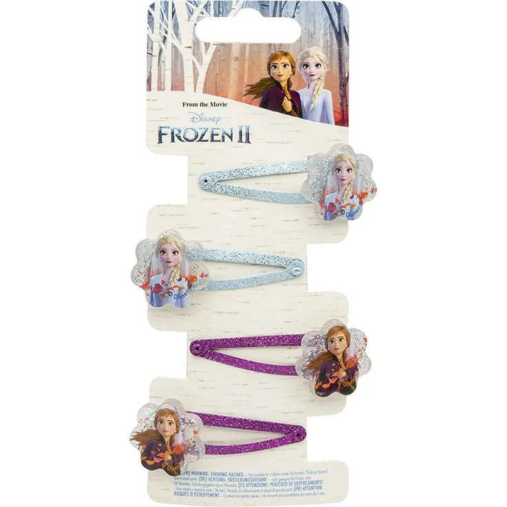 Joy Toy Disney Frozen 2 - Die Eiskönigin - Haarspangen - Haarklammern 4 Stück