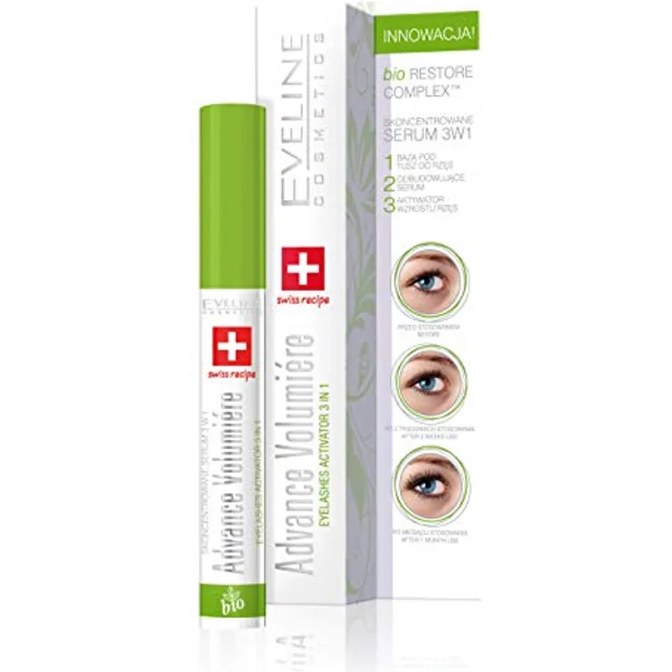 Eveline Advance Volumiere 3In1 Serum 10 ml, mit pflegender Wirkung 