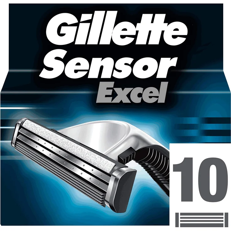 Gillette Sensor Excel Rasierklingen 10 Stück