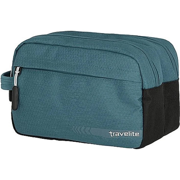 travelite Handgepäck Kosmetiktasche, Gepäck Serie KICK OFF: Praktische Kulturtasche für Urlaub und Sport, 006920-22, 26 cm, 5 Liter, petrol (türkis) – Bild 1
