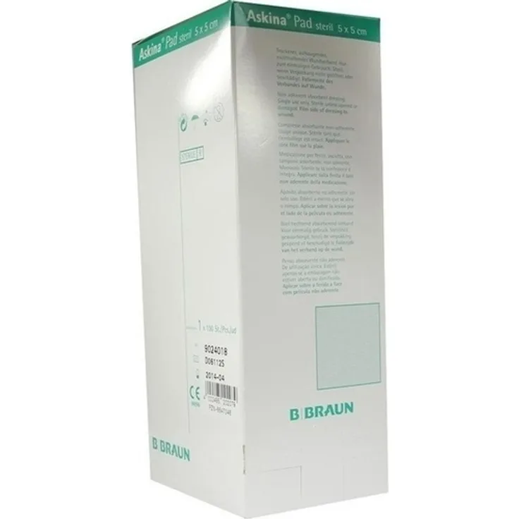 B. Braun Melsungen Askina Pad Wundauflage 5x5 cm nicht haftend 100 St.
