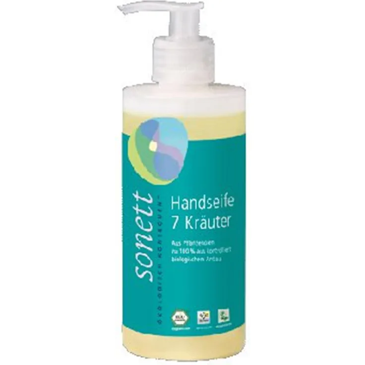 Sonett Handseife 7 Kräuter 300 ml für Alle Hauttypen geeignet