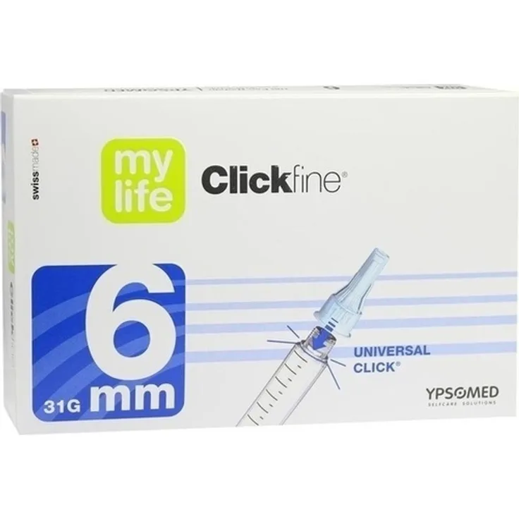 Ypsomed Mylife Clickfine Pen-Nadeln 6 mm 31 G 100 St.