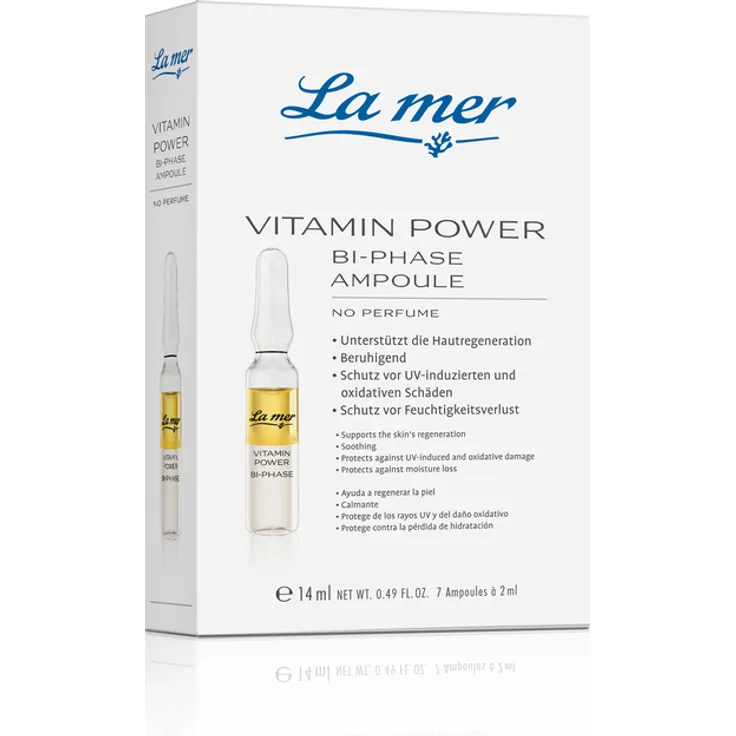 La Mer Vitamin Power Bi-Phase Ampulle 7 x 2 ml, mit pflegender Wirkung 