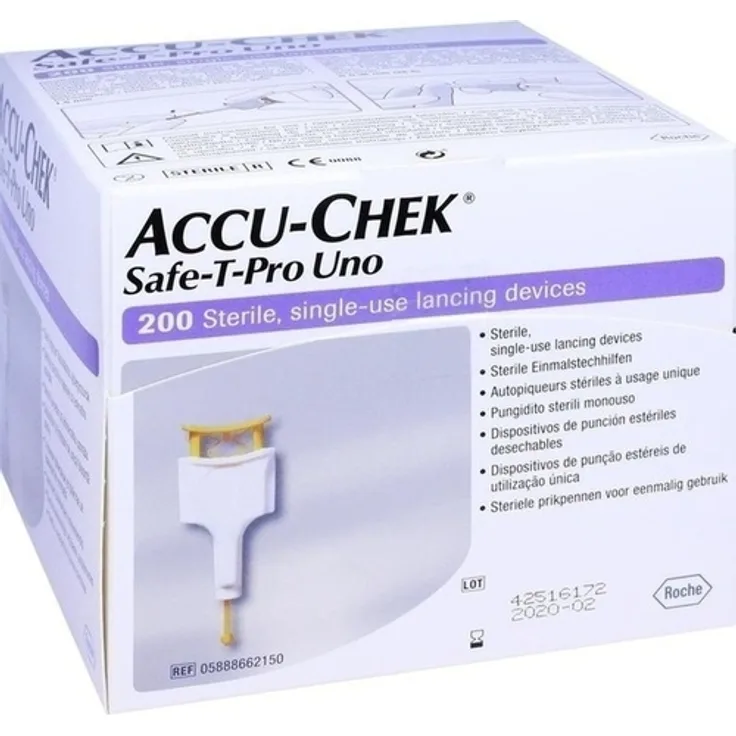 Roche Accu Chek Safe T Pro Uno II Lanzetten 200 St.