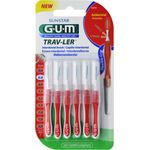 GUM Trav-ler Interdentalbürsten rot 0.8 mm, 6 Stück