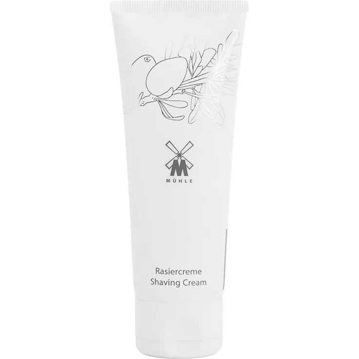 Mühle Rasiercreme Organic Serie angereichert mit Vitamin E & Arganöl ohne Konservierungsstoffe 75 ml