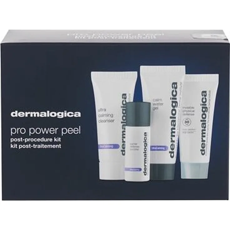 Dermalogica UltraCalming Super Sensitive Shield set Bräunende Creme SPF30 7 ml + Reinigendes Gesichtsgel 7 ml + Gesichtsserum Barrier Defense Booster 5 ml + beruhigendes Gesichtsgel Calm Water 10 ml für Frauen
