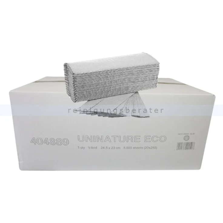 Papierhandtücher 5000 Blatt natur 25x23 cm Papierhandtuch in Zick-Zack (ZZ) Falzung, 1-lagig