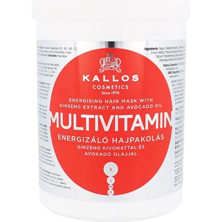 Kallos Cosmetics Multivitamin Haarmaske Für Trockenes Haar 1000 ml
