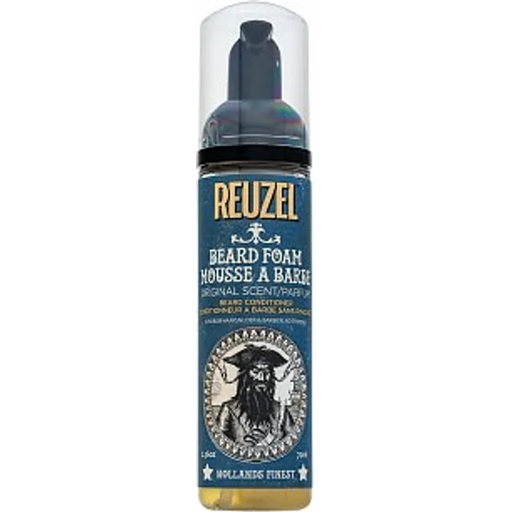 Reuzel Beard Foam Bartpflege, Bartshampoo für alle Hauttypen geeignet 70 ml, flüssige Textur, für alle Hauttypen, pflegend