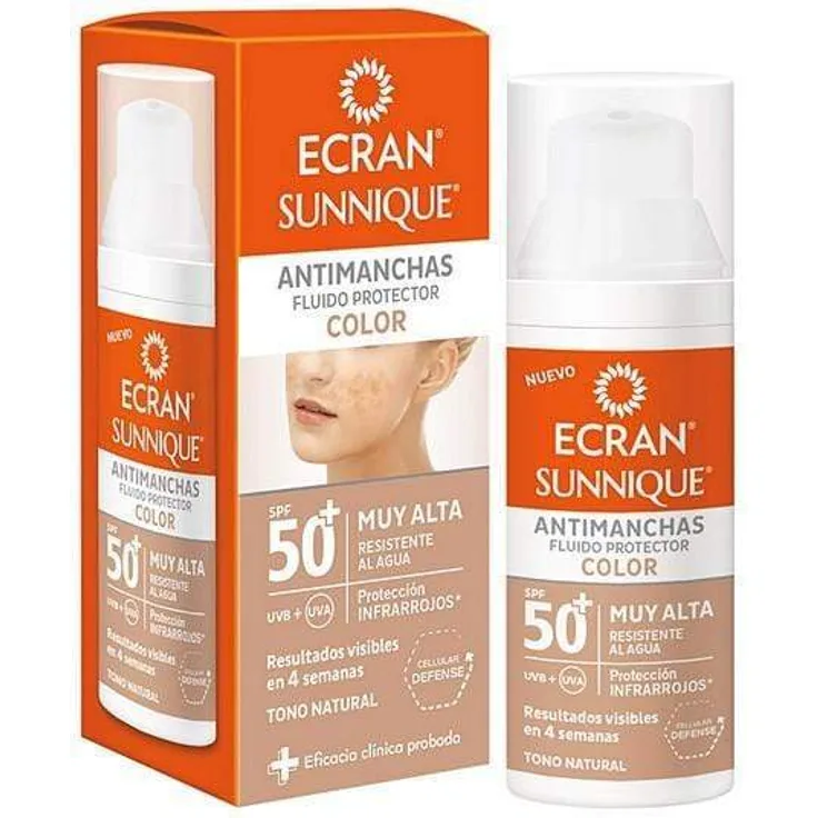 Ecran Anti-Sonnenfleckenfluid Ecran Sunnique Color Ecran LSF 50 50 ml