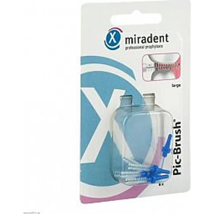 Megadent Pic Brush Interde Blau 3mm 6 Stück