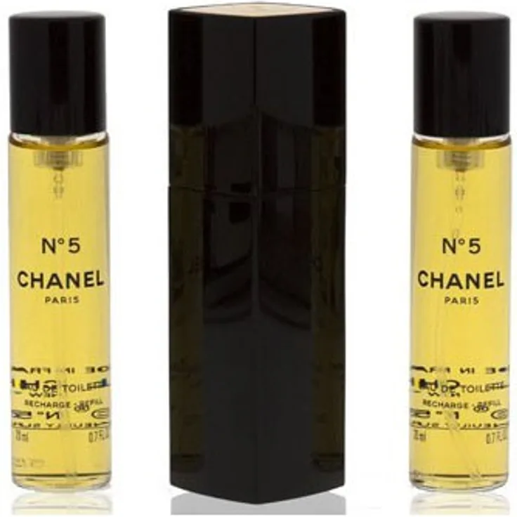 Chanel No°5 Set Eau de Toilette (EdT) 3 x 20 ml + Zerstäuberflakon