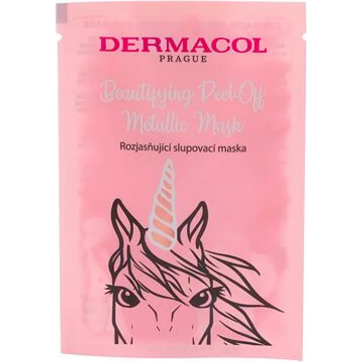 Dermacol Beautifying Peel-off Metallic Mask Brightening Abziehbare Maske für strahlende Haut 15 ml