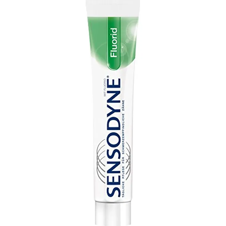 Sensodyne mit Fluorid 3 x 75 ml, für saubere Zähne & frischen Atem