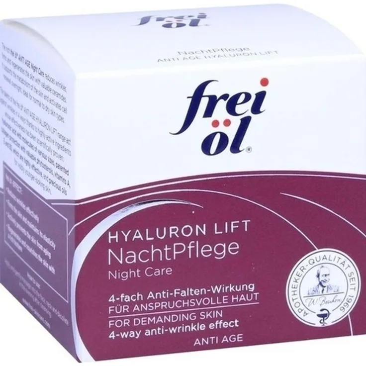 Frei Öl Anti-Age Hyaluron Lift Nachtpflege 50 ml Nachtpflege für Damen und Herren