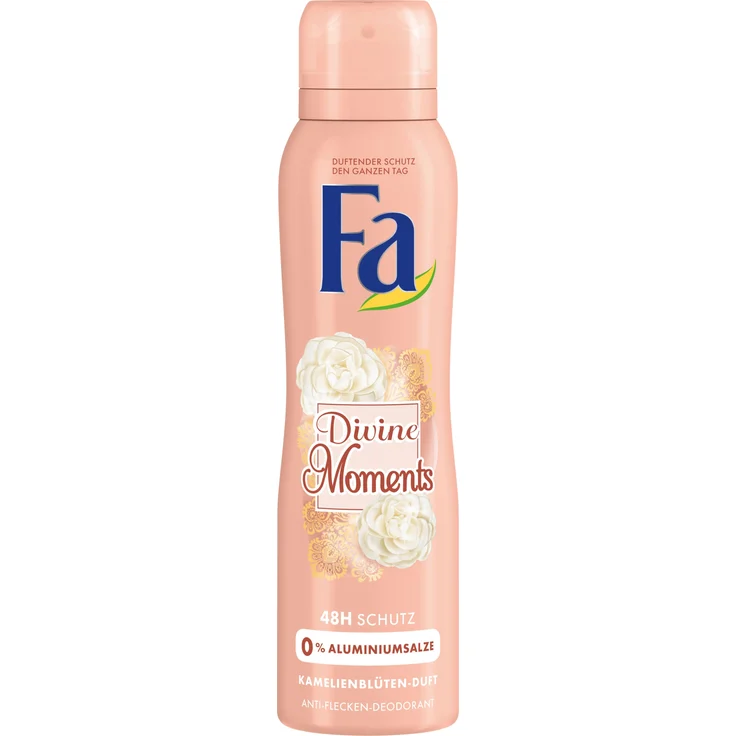Fa Deodorant Vaporisateur Divine Moments Kamelienblüten Duft Anti Flecken 150 ml