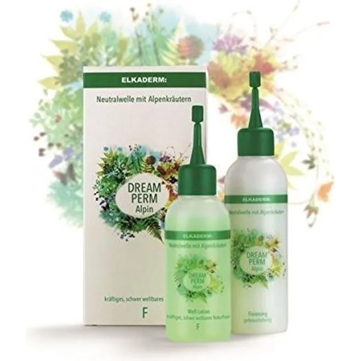 Elkaderm Dream Perm Alpin F Dauerwell-Set Kräftiges, Schwer Wellbares Naturhaar