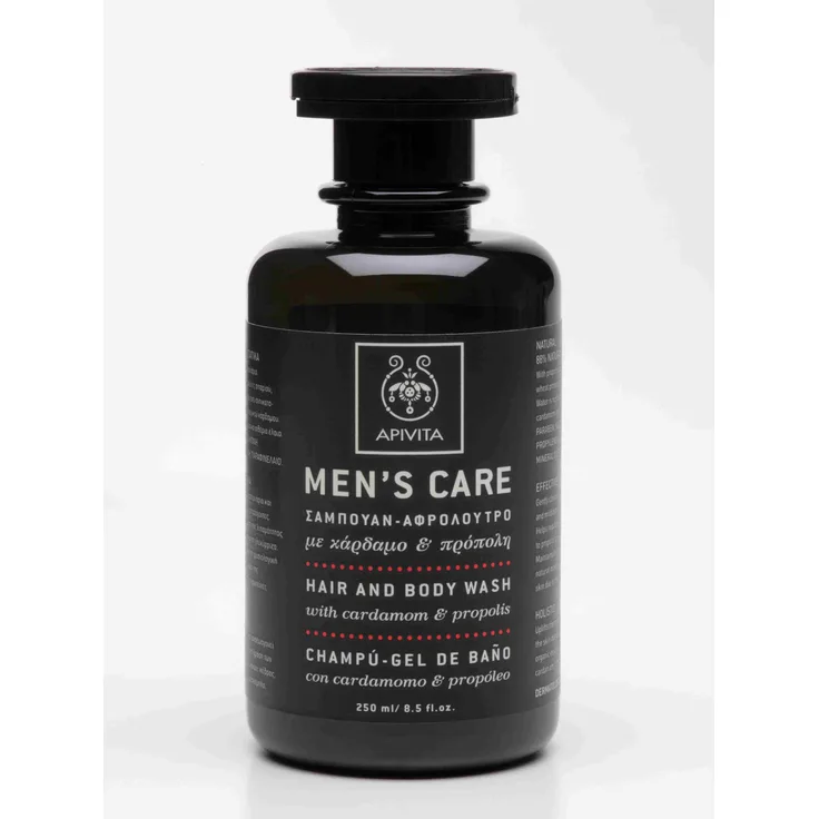 Apivita Men's Care Hair and Body Wash Gel 250 ml