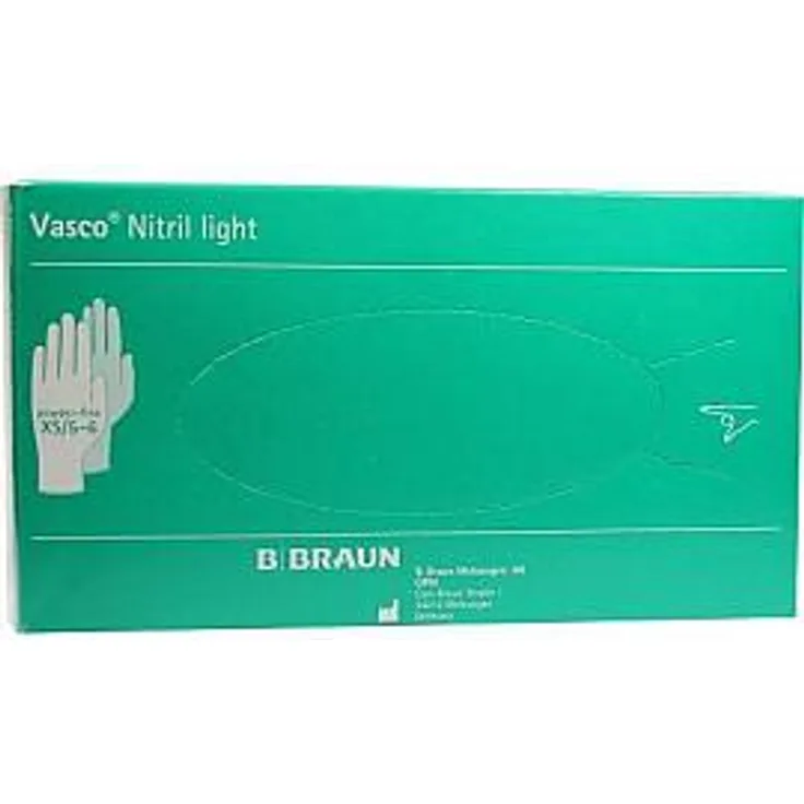 B. Braun Melsungen Vasco Nitril light Untersuchungshandschuhe Gr.XS 100 Stück