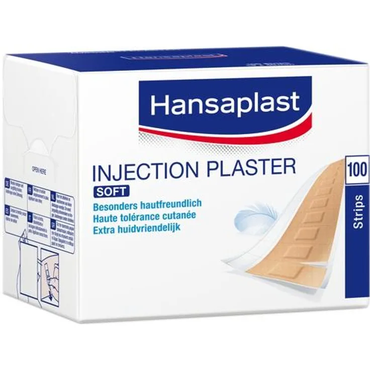 Beiersdorf Hansaplast Soft Injektionspflaster Strips 19x40 mm 100 St.
