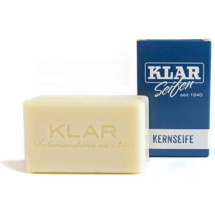 Klar Seifenmanufaktur Kernseife 100 g Palmölfrei für Alle Hauttypen geeignet – Bild 1