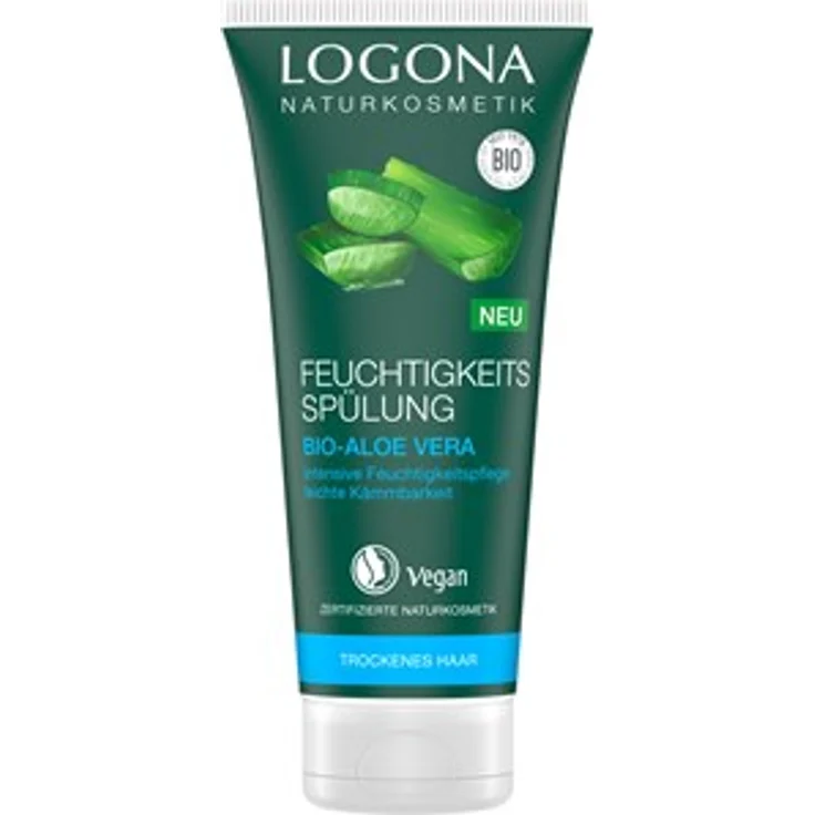 Logona Haarpflege Conditioner Feuchtigkeitsspülung Bio-Aloe Vera 200 ml – Bild 1