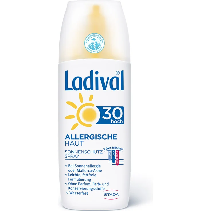 Ladival Produkte Ladival Produkte Ladival Sonnenschutz Spray Allergische Haut LSF 30, hoch Sonnencreme 150 ml – Bild 1