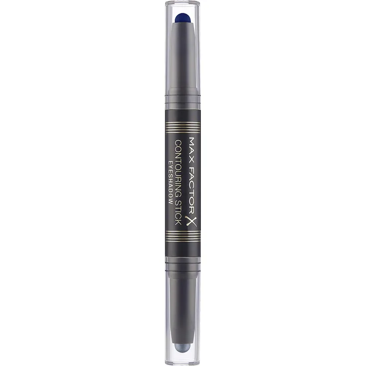 Max Factor Contouring Stick Eyeshadow Silver Storm & Midnight Blue – Lidschattenstift mit zwei kühlen Farbtönen für einengelungenen Augenaufschlag – Mit cremiger Konsistenz 5 g